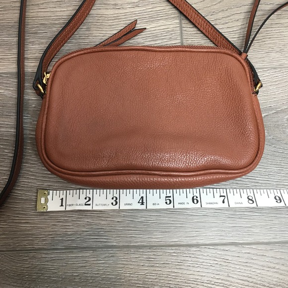 Banana Republic Leather Adjustable Strap Shoulder Crossbody Bag Brown - Picture 4 of 6